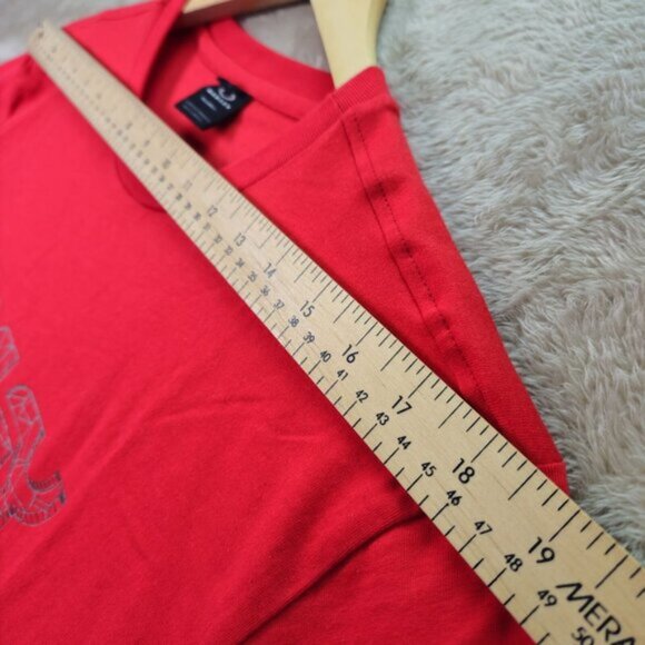 NWT Oakley T-Shirt Spellout Logo Tee 100% Cotton Red Short Sleeve Men's Size M - Picture 5 of 10